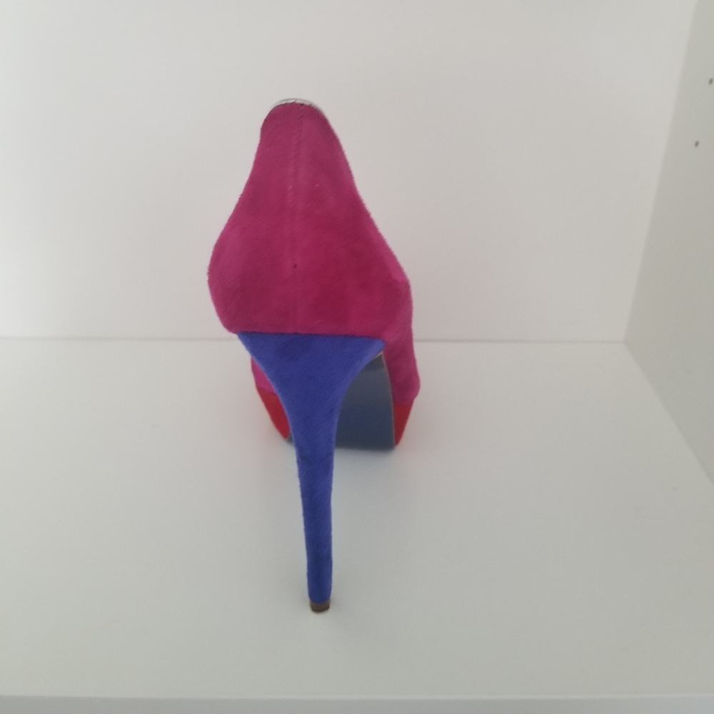 Colorblock Platform Pumps - Picture 5 of 11